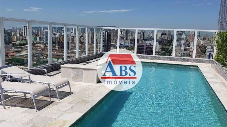 Imagem Apartamento com 2 dormitórios à venda, 59 m² por R$ 470.000 - Vila Matias - Santos/SP com lazer completo