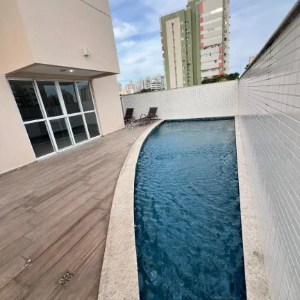 Imagem Excelente apartamento de 2 quartos com lazer completo - Sol da manhã e andar alto na praia de Itaparica.