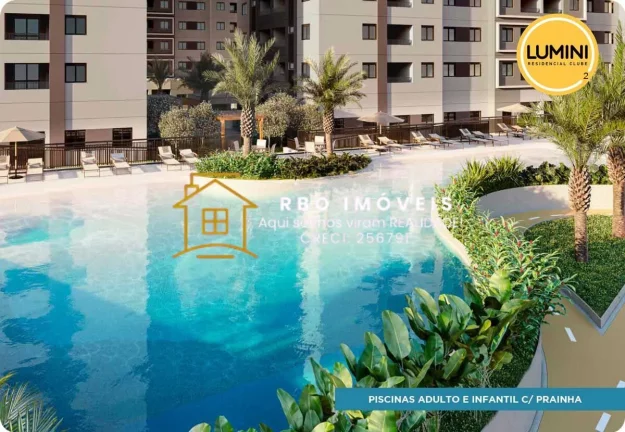 Imagem LUMINI RESIDENCIAL CLUBE 2 - Carapicuíba 1 e 2dormitórios de 28,40m² a 40m²