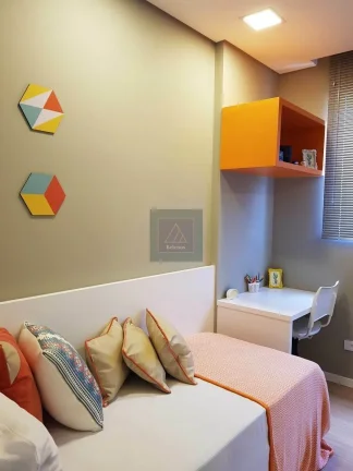 Imagem Apartamento 3 quartos com suíte. 82,76 m². 1 vaga. Sacada com churrasqueira.