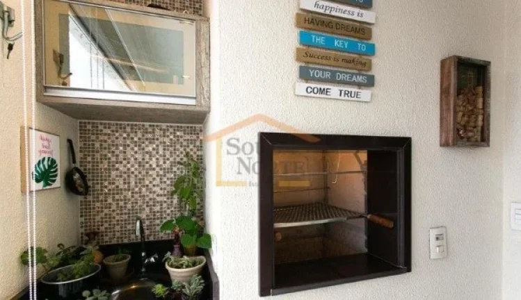 Imagem Apartamento com 82 m², no 14º andar, semi mobiliado, com ar-condicionado. Possui sala com som embu...