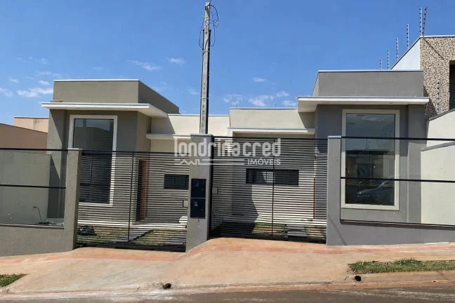 Imagem Casa à venda no Jardim Europa em Cambé com 3 quartos, 2 vagas de garagem, 74m² de área útil e aceita financiamento bancário