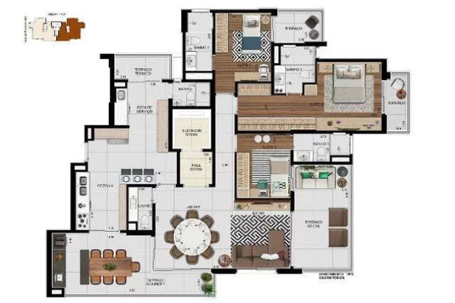 Imagem Apartamento com 3 dormitórios à venda, 161 m² por R$ 1.643.000 - Campestre - Santo André/SP