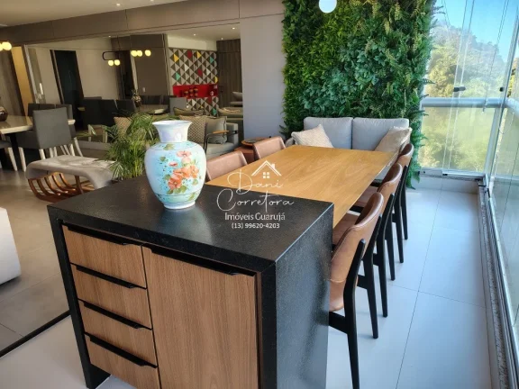 Imagem Aluguel de Apartamento de Luxo em Guarujá-SP, Pitangueiras: 3 Quartos, 1 Suíte, 2 Salas, 4 Banheiros, 1 Vaga, 180m².