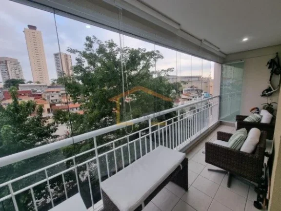 Imagem Apartamento com 104m², dispõe de 3 dormitórios, sendo 2 suítes, sala estar, sala jantar, sacada,...