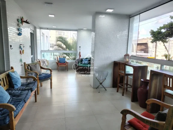 Imagem Lindo apartamento frente mar nas Pitangueiras, Guarujá-SP: 5 quartos, 4 suítes, 2 salas, 5 banheiros, 188m², 1 vaga. Venha conferir!