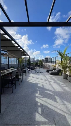 Imagem Flats com área de lazer na cobertura a 100m da Praia do Cabo Branco - FL0217