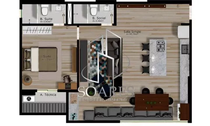 Imagem You Residence condominio em fase de entrega com 68 e 88 Metros 03