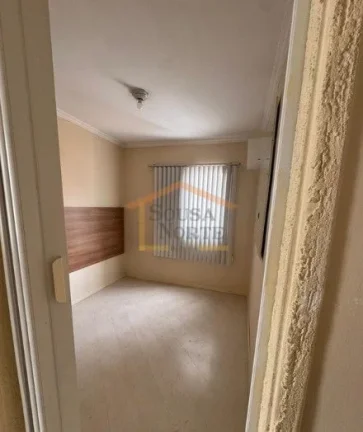 Imagem Apartamento com 47m² de área útil, 2 dormitórios, 1 banheiro, cozinha integrada à área de serv...