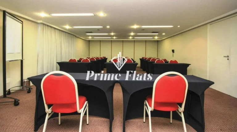 Imagem Flat disponível para venda no Hotel Bienal Suítes, com 28m², 1 dormitório e 1 vaga de garagem