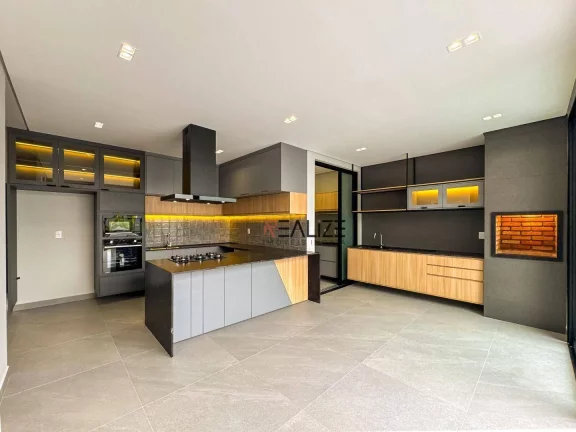 Imagem Modernidade e sofisticação casa térrea com escritório à venda, 211 m² por R$ 1.790.000 - Condomínio Fechado - Indaiatuba/SP