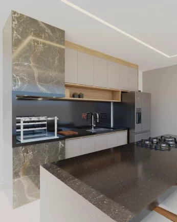 Imagem Casa moderna com 3 suítes à venda, 192 m² por R$ 1.790.000 - Condomínio Park Gran Reserve - Indaiatuba/SP