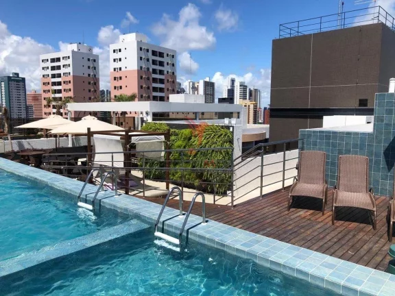 Imagem Apartamento mobiliado e equipado, com vista privilegiada para o mar, em Manaira