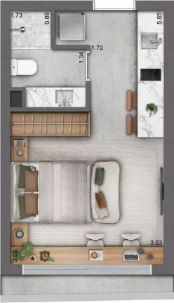 Imagem Trend Downtown Nano - Breve Lançamento - Apartamento à venda no bairro Azenha - Porto Alegre/RS