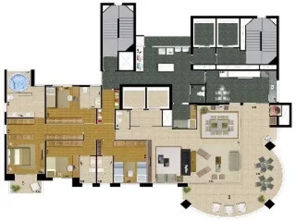 Imagem Edifício Emiliano Anália Franco, apartamento 4 quartos anália franco são paulo, apartment in são paulo brazil