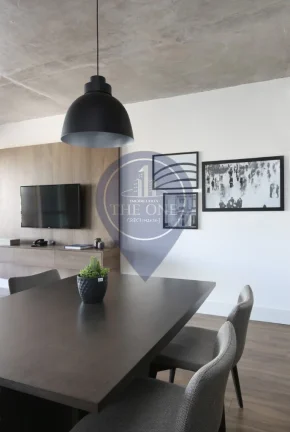 Imagem Apartamento para locação na Cidade Monções, São Paulo-SP: 1 quarto, 2 salas, 1 banheiro, 1 vaga de garagem, 70m²