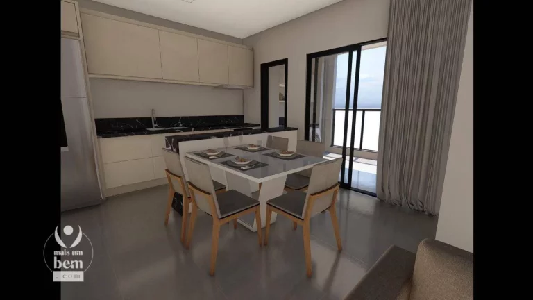 Imagem Apartamento novo com 2 quartos (1 suíte), sacada com churrasqueira à venda por R$ 587.822,80 - Boa Vista - Curitiba/PR