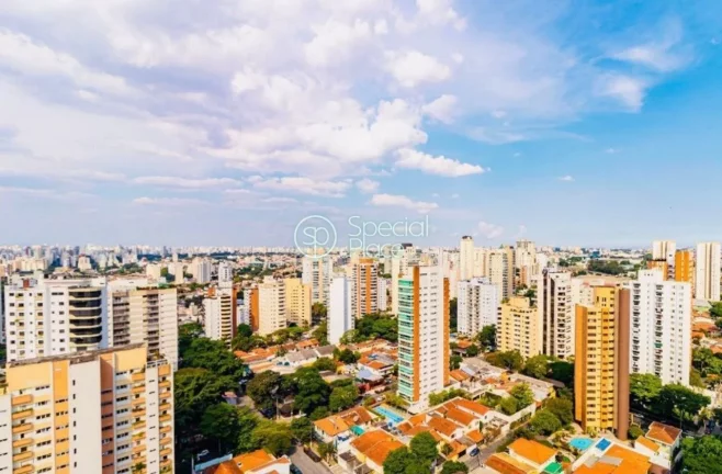 Imagem Cobertura Duplex, 3 suítes sendo uma suíte master, 4 vagas de garagem e depósito na garagem, espa...