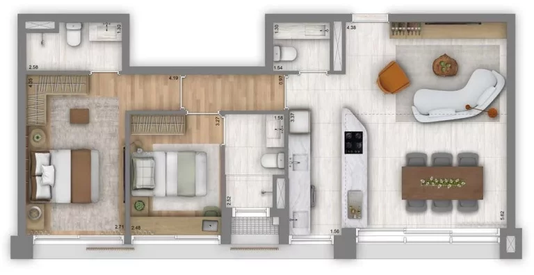 Imagem Apartamento em Itaim Bibi - São Paulo SP