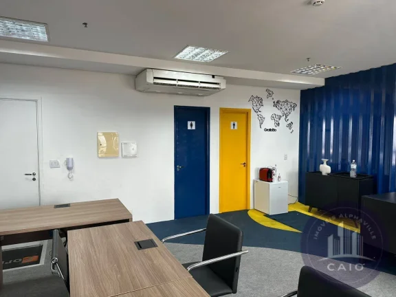 Imagem Sala mobiliada com 53 m² para aluguel por R$ 5.000,00 - Alphaville/SP