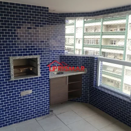 Imagem Apartamento no Itarare com vista lateral para o mar 1 vaga