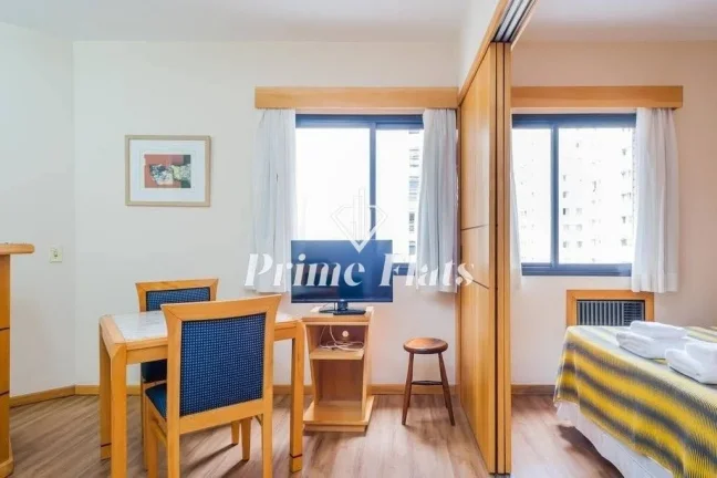 Imagem Flat disponível para venda no Hotel Hampton Park no Jardim Paulista, com 31m², 1 dormitório e 1 vaga