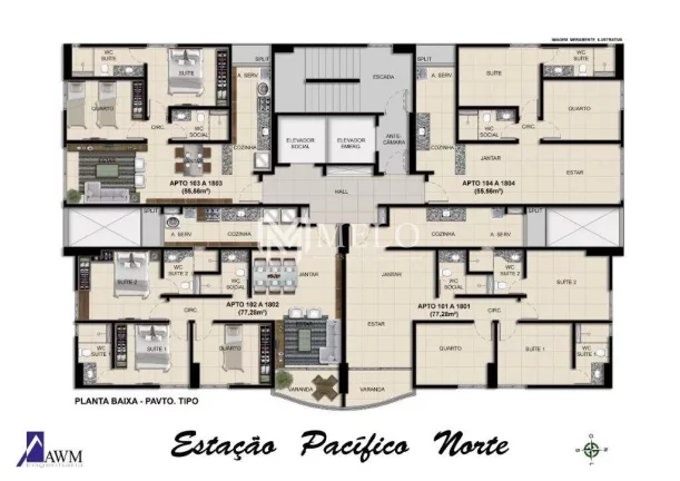 Imagem Oportunidade em CASA CAIADA: 55,56m², 02qts, 01suites, 01 vagas...