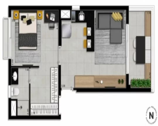 Imagem Apartamentos Studios pronto na região do Paraíso