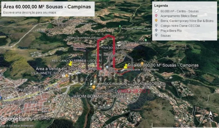 Imagem ÁREA PARA EMPREENDIMENTO COMERCIAL OU RESIDENCIAL - ZM1 - APA - CENTRO DE SOUSAS - CAMPINAS - SP