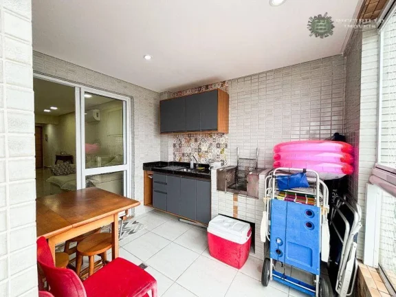 Imagem Apartamento com 2 dormitórios à venda, 83 m² por R$ 700.000 - Canto do Forte - Praia Grande/SP