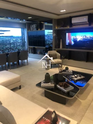 Imagem apartamento de 156m c/ 3 suítes (1 master), terraço gourmet,2 vagas, depósito, Fitness, piscinas, Solarium, Brinquedoteca, Salão de Festas, Playground