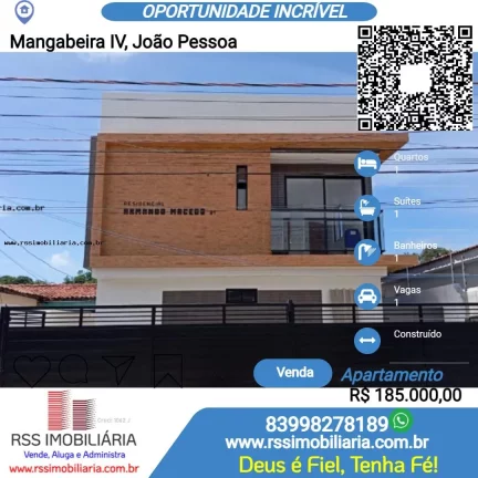 Apartamento à venda em Mangabeira, João Pessoa/PB