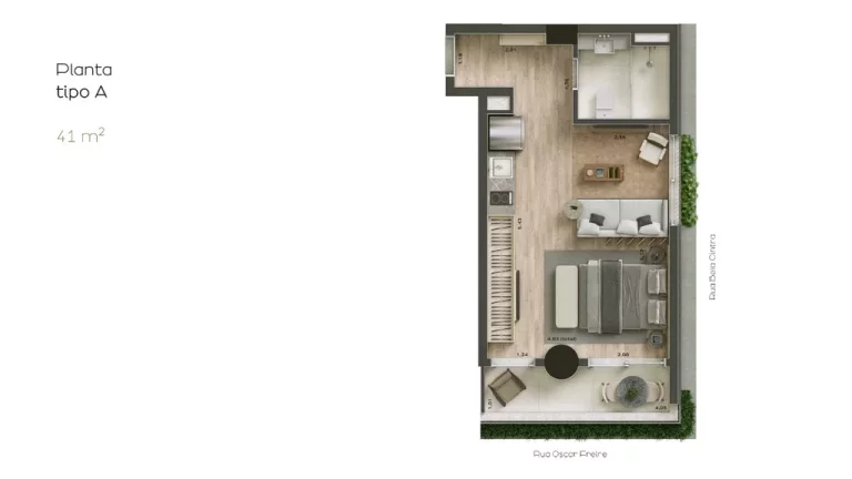 Imagem Imóvel com 1 Quarto à Venda, 39 m² em Cerqueira César - São Paulo