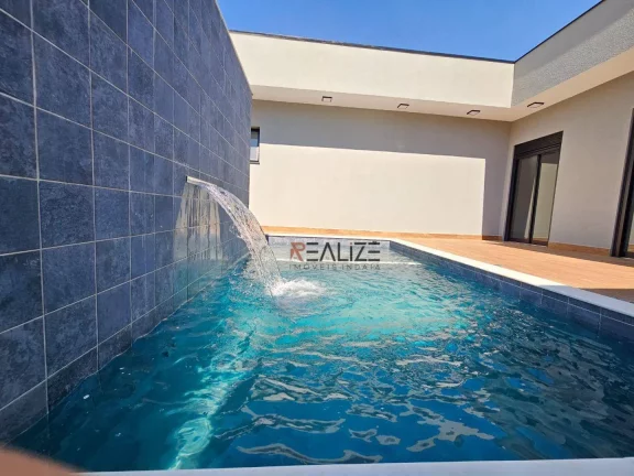 Imagem Casa térrea em condomínio com 3 suítes e escritório à venda, por R$ 1.450.000 - Indaiatuba/SP