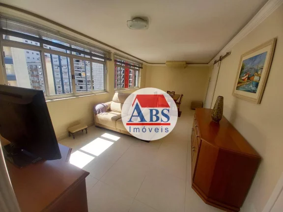 Imagem Apartamento com 3 dormitórios à venda, 100m² por R$ 700.000 - Gonzaga - Santos/SP Um por andar