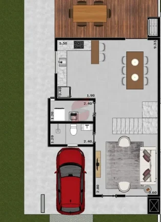 Imagem SOBRADO com 3 dormitórios à venda com 127.25m² por R$ 590.000,00 no bairro Centro - QUATRO BARRAS / PR