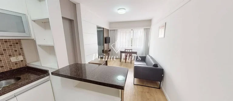 Imagem Flat disponível para locação no Newciti Itaim, com 32m², 1 dormitório e 1 vaga