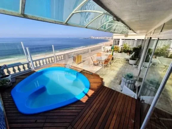 Imagem Cobertura à venda na Atlântica, 4 suítes, 357m2, 1 vaga, Vistão para o Mar.