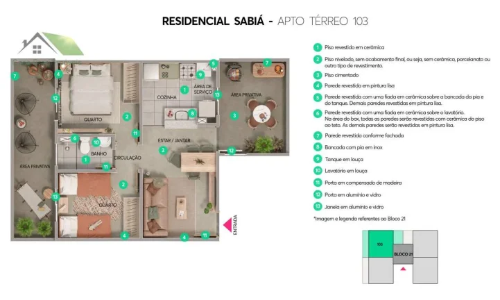 Imagem Residencial Sabia Apartamentos em Suzano - São Paulo