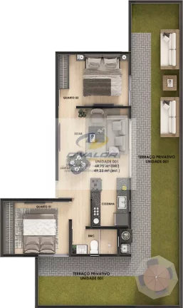 Imagem Vendo apartamentos em construção na praia de Ponta de Campina, com 2 e 3 qts + área de lazer