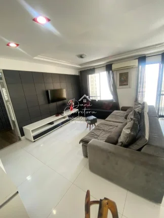 Imagem Apartamento à venda em Guarujá-SP, Vila Alzira: 3 quartos, 1 suíte, 2 salas, 2 banheiros, 2 vagas de garagem, 126m².