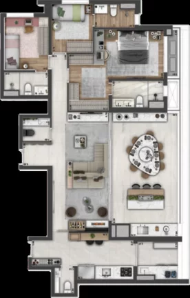 Imagem Venda - Apartamento de 4 quartos com 2 suítes na Vila Mariana, São Paulo - Condomínio Haus Mitre Reserva Vila Mariana
