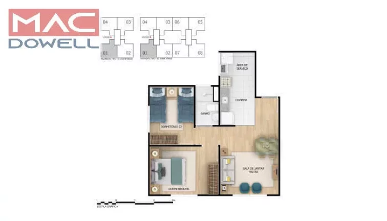 Imagem Praia Park Mar - Apartamento 1 e 2 Quartos - Vargem Pequena / RJ