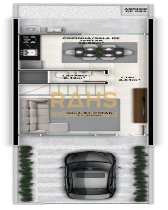 Imagem Ótimo sobrado geminado com 2 quartos a venda no bairro Aventureiro em Joinville por R$329.000,00. C...