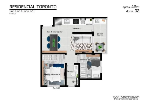 Imagem Apartamento de 1 2 e 3 Dormitórios na Cidade Patriarca