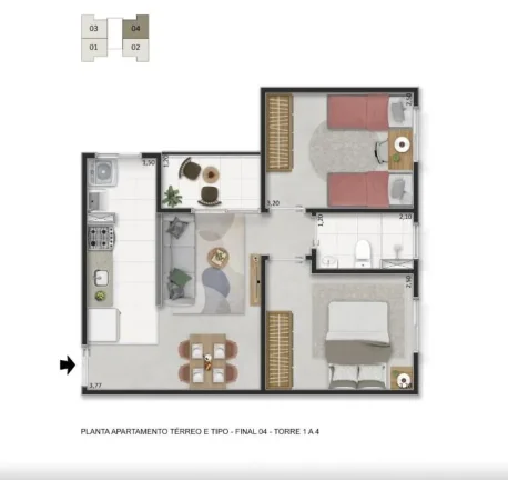 Imagem Apartamentos Lançamento na Planta Jundiaí