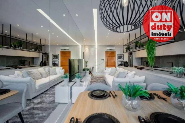 Imagem Apartamento com 3 quartos à venda, 89 m² por R$ 760.400 - Encruzilhada - Santos/SP