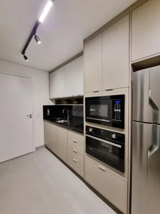 Imagem Apartamento 24M², 1Q, 1 Banheiro, Academia, Churrasqueira, Espaço Gourmet, Coworking, Coliving, Lavanderia Coletiva, Rooftop, Fechadura Eletrônica.