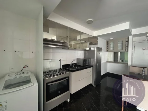 Imagem Apartamento Mobiliado com 53 m², 1 dormitório a venda - Alphaville/SP