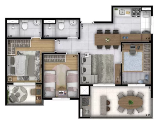 Imagem Apartamento em Panamby - São Paulo SP